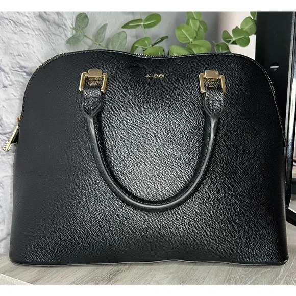 Aldo black satchel purse - Picture 1 of 6